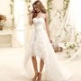 Abito da sposa 2015 Nicole corto davanti lungo dietro anche per matrimonio civile