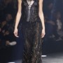 Abito lungo semitrasparente da sera sfilata Roberto Cavalli inverno 2014 2015