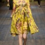 Abito stampa floreale Dolce Gabbana inverno 2014 2015