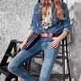 Camicia e pantaloni jeans Patrizia Pepe autunno inverno 2014 2015
