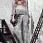 Maglione e pantalone stampato Patrizia Pepe pre collezione autunno inverno 2014 2015
