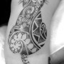 Tatuaggio gatto maori