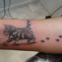 Tatuaggio realistico gatto