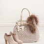 Borsa con merletti e ankle boots Twin Set inverno 2014 2015