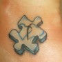 Foto Tatuaggio Tassello Puzzle con cuori