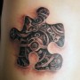 Foto tatuaggio tassello Puzzle