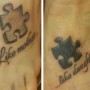 Tatuaggio Puzzle madre e figlia