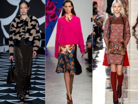 Tendenze Moda autunno inverno 2014 2015 Fantasie Mixate