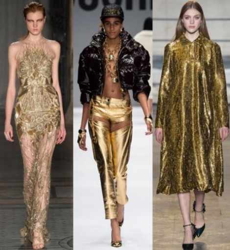 Tendenze Moda autunno inverno 2014 2015 Il laminato dorato