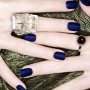 Blu intenso colore moda unghie autunno inverno 2014 2015