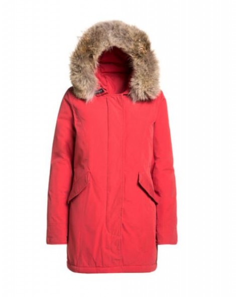 Byrd Arctic Parka slim fit Woolrich color rosa corallo inverno 2014 2015 prezzo 799 euro