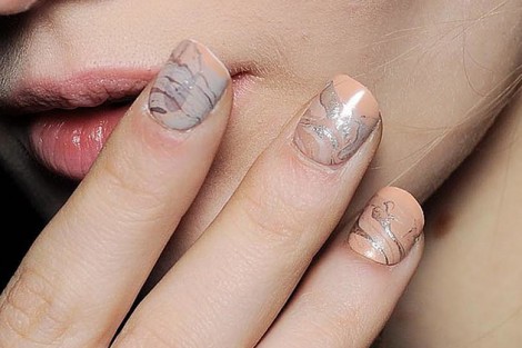 Marble Nails tendenza moda unghie inverno 2014 2015