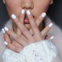 Nail art Bianche tendenza moda inverno 2014 2015