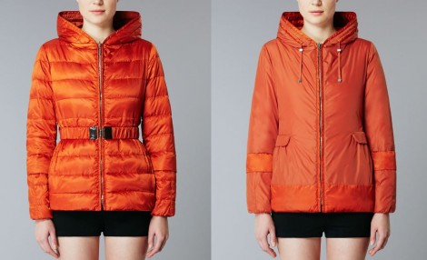 Piumino corto reversibile Max Mara inverno 2014 2015 prezzo 545 euro Mod Noveaa