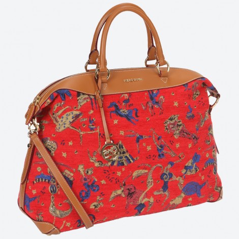 Borsa a mano Piero Guidi collezione Magic Circus linea Jacquard inverno 2015 prezzo 360 euro