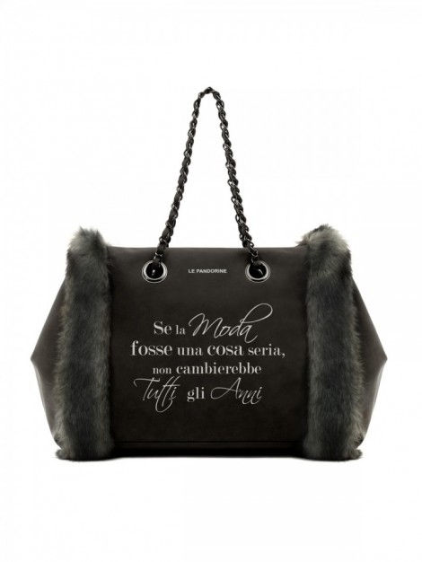 Nuova Borsa Le Pandorine Fur Bag catalogo inverno 2014 2015 prezzo 97 euro
