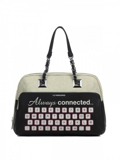 Nuova Borsa Le Pandorine Typewriter catalogo inverno 2014 2015 prezzo 78 euro