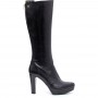 Stivale Nero Giardini tacco alto e plateau inverno 2015