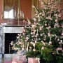 Albero di Natale 2014 con palline e fiocchi color rosa