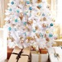 Colori Albero di Natale 2014 bianco turchese e oro