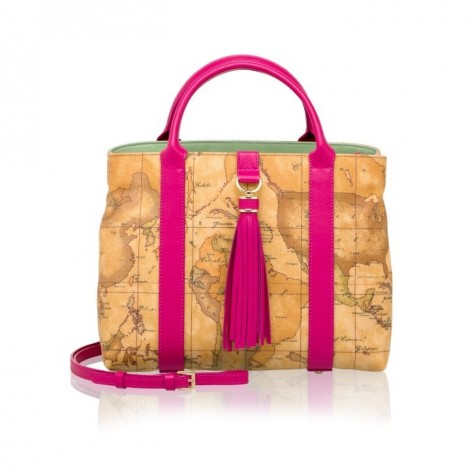 Borsa Alviero Martini 1a classe con nappina colorata primavera estate 2015 prezzo 285 euro