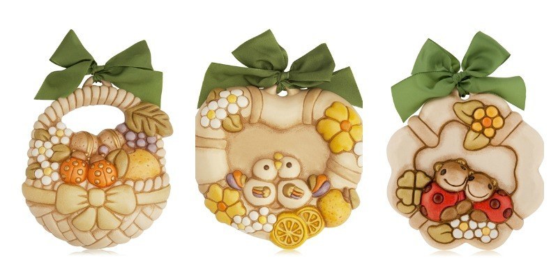 Collana Con Pendente In Ceramica E Quadrifoglio THUN - Design Elegante, Lunghezza 70+5 Cm, Collezione Dedicato A Te