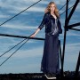 Giacca in pelle e gonna lunga plisse in pizzo Twin Set catalogo primavera 2015