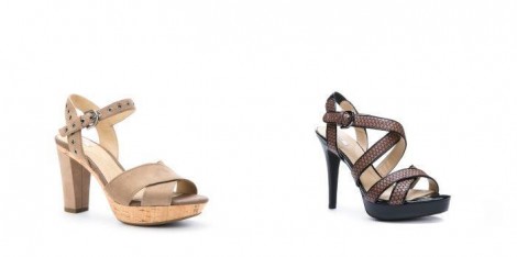 Sandali con tacco alto Geox collezione estate 2015