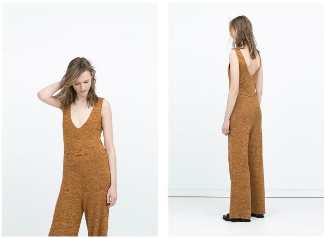 Tuta intera in maglia Zara estate 2015