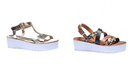 Sandali Bata con suola flatform estate 2015