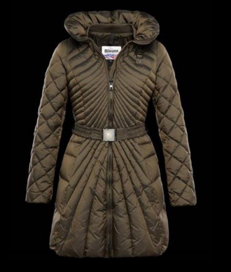 Piumino lungo in tafta Blauer prezzo 498 euro