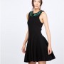 Abito nero con collo gioiello Silvian Heach inverno 2015 2016 prezzo 130 euro