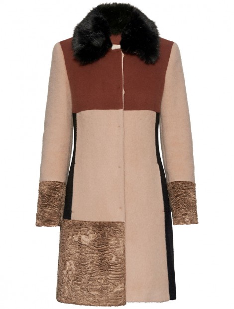 Cappotto in lana patchwork Pennyblack inverno 2015 2016 prezzo 289 euro