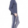 Pigiama Benetton uomo con pantaloni a righe inverno 2015 2016 prezzo 39 95 euro
