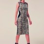 Tubino longuette animalier Denny Rose inverno 2015 2016