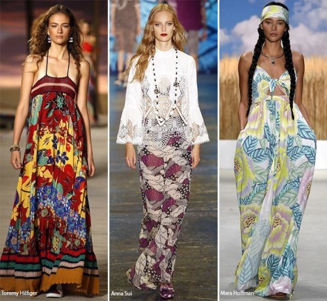 Abiti bohemien stile gipsy Moda estate 2016