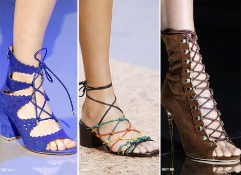 Sandali stringati Moda scarpe estate 2016