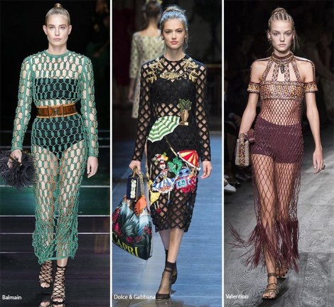 Tessuto a rete Moda estate 2016