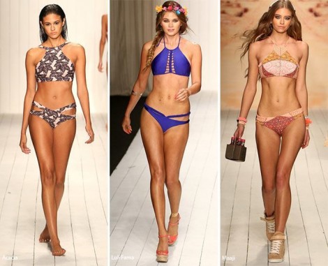 Bikini con reggiseno crop top Moda Estate 2016