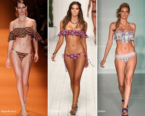 Costumi da bagno con balze Moda Estate 2016