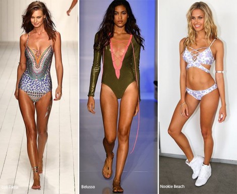 Costumi da bagno con lacci Moda Estate 2016