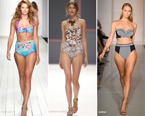 Costumi da bagno stile retro Moda estate 2016