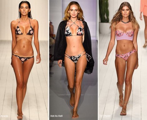 Fantasie floreali moda costumi da bagno estate 2016
