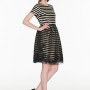 Abito a righe estate 2016 Twin Set Simona Barbieri prezzo 270 euro