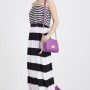 Abito lungo Liu Jo a righe collezione primavera estate 2016 prezzo 119 euro