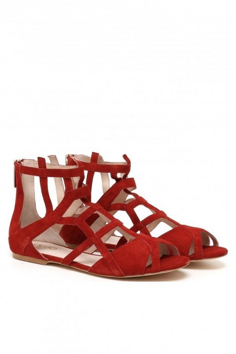 Sandalo flat in camoscio estate 2016 prezzo 169 euro