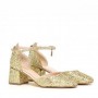 Scarpe decollete con tacco medio glitterate Liu Jo primavera estate 2016 prezzo 169 euro