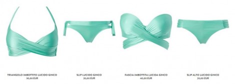 Bikini Calzedonia 2016 con reggiseno imbottito intrecciato mod Ginco