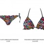 Bikini con reggiseno push up o a triangolo e slip brasiliana mod Frassino Calzedonia 2016