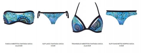 Calzedonia Costume da bagno 2016 stampa animalier mod Iucca